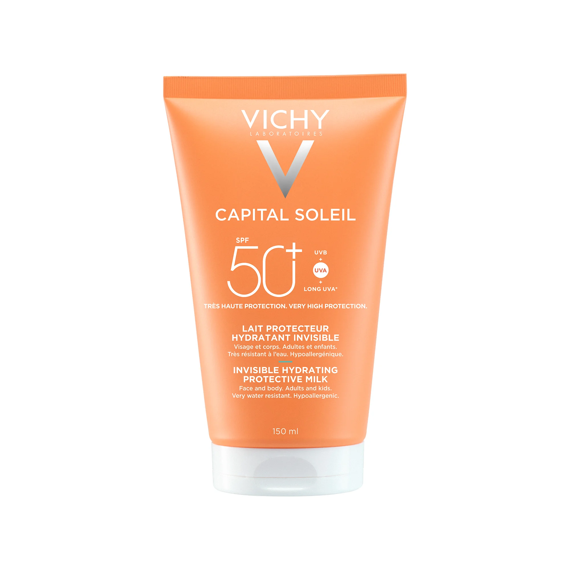 Vichy Capital Soleil Latte idratante Protezione Molto Alta SPF 50+ 150ML Per viso e corpo