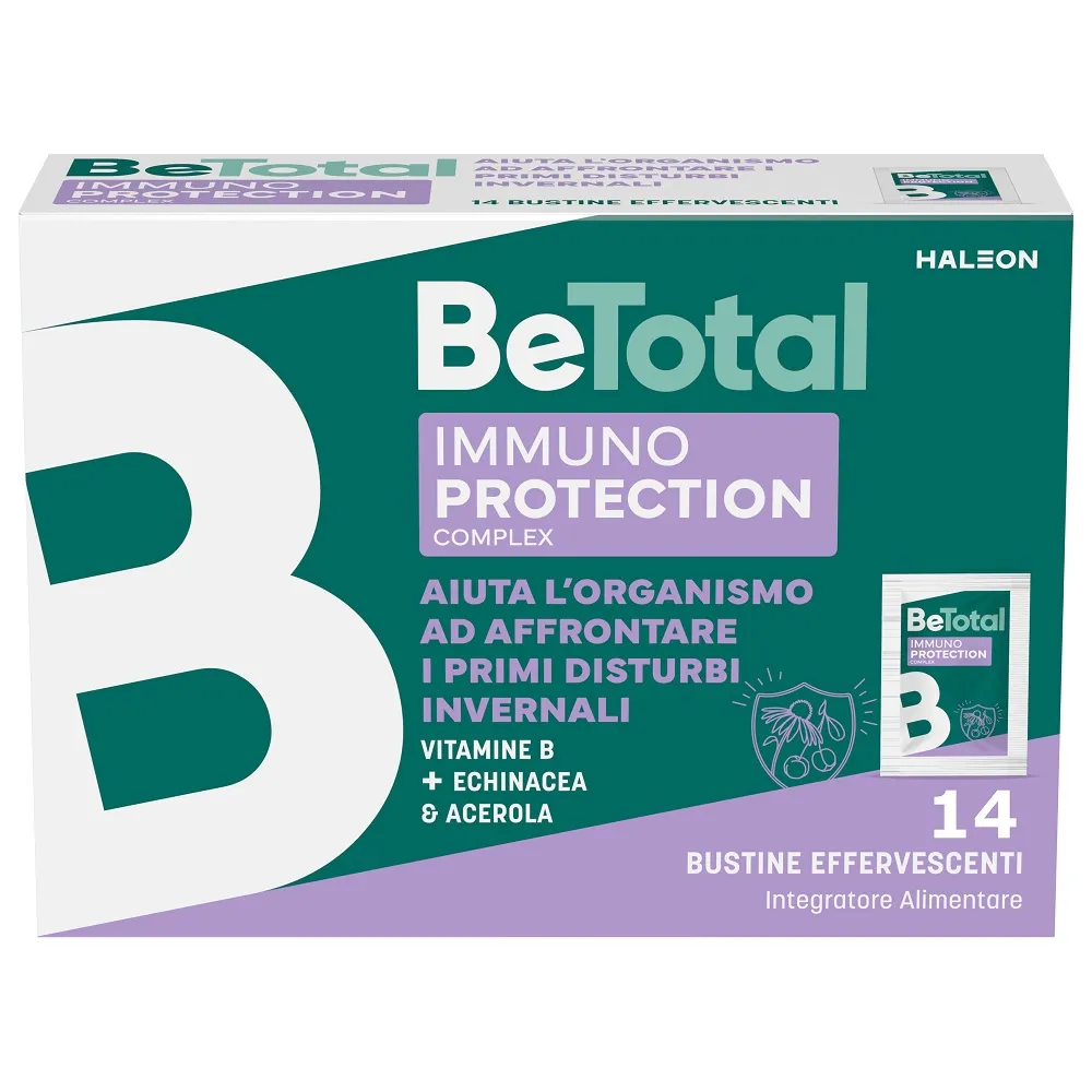 Be-Total Immuno Protection 14 Bustine Integratore Alimentare Difese Immunitarie Vitamina B Zinco