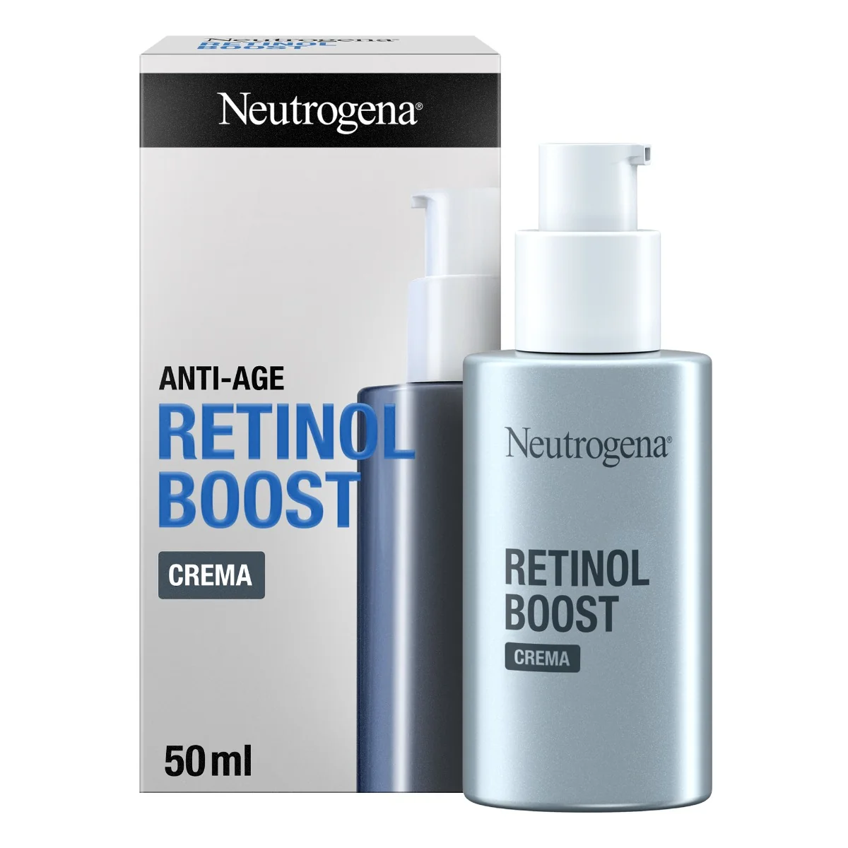 Neutrogena Retinol Boost Cream 50 Ml Crema viso antirughe con Retinolo Puro anti-età