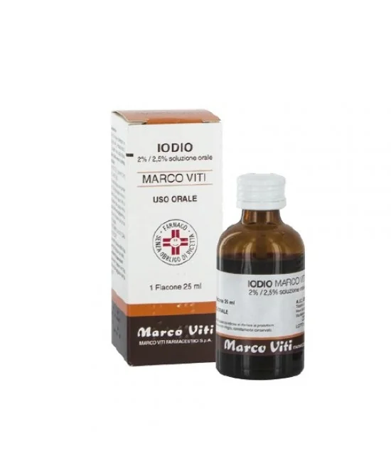 Iodio Orale Soluzione 20 Ml 2% + 2,5%