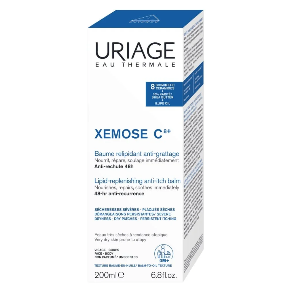 Uriage Xèmose Balsamo-Olio Lenitivo Anti-prurito 200 ml Pelli Molto Secche