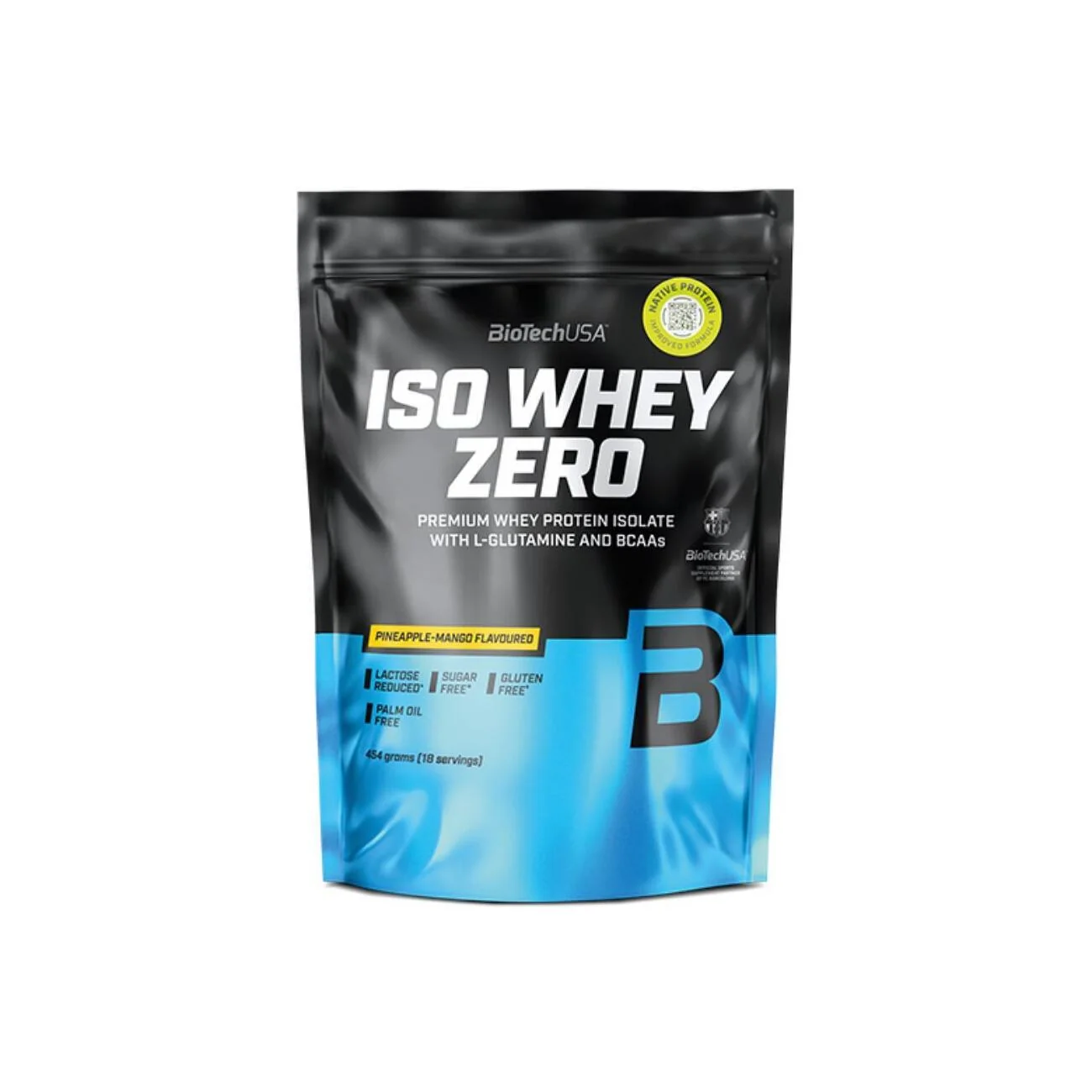 Biotechusa Iso Whey Zero Ananas-Mango 454 G Senza Glutine