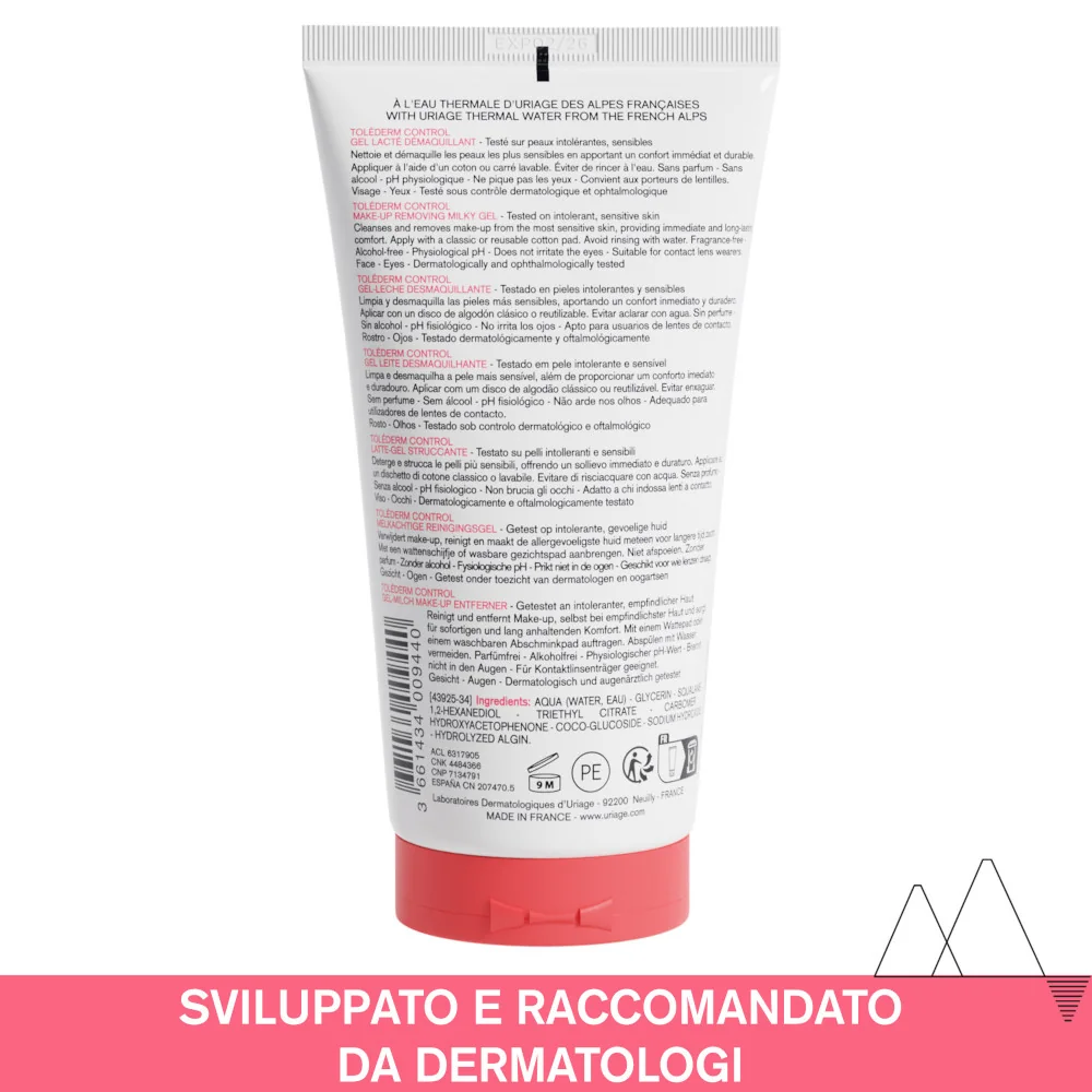 Uriage Tolederm Control Gel Demaquillant 150 ml Struccante