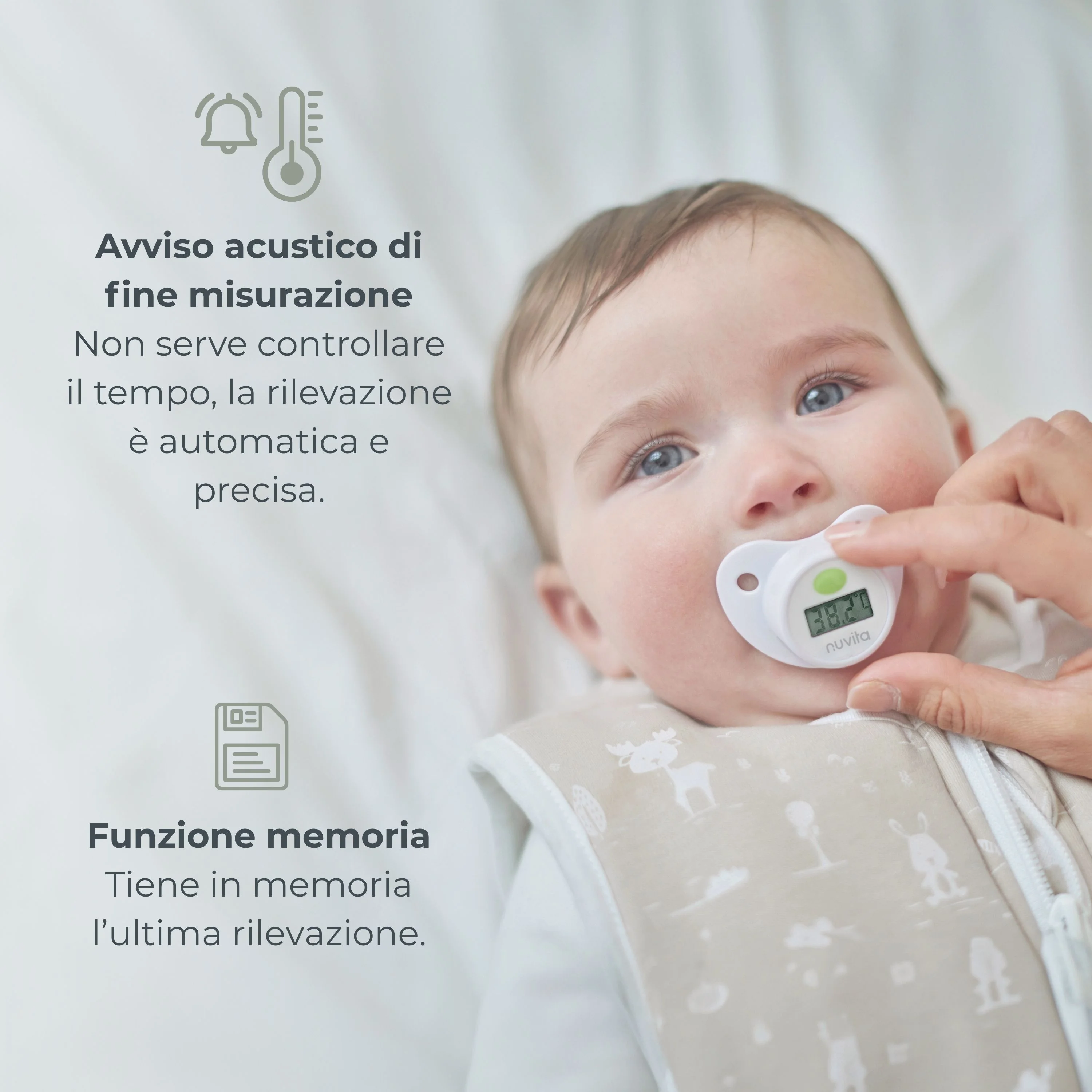 Nuvita Termometro Succhietto Termometro per Neonati