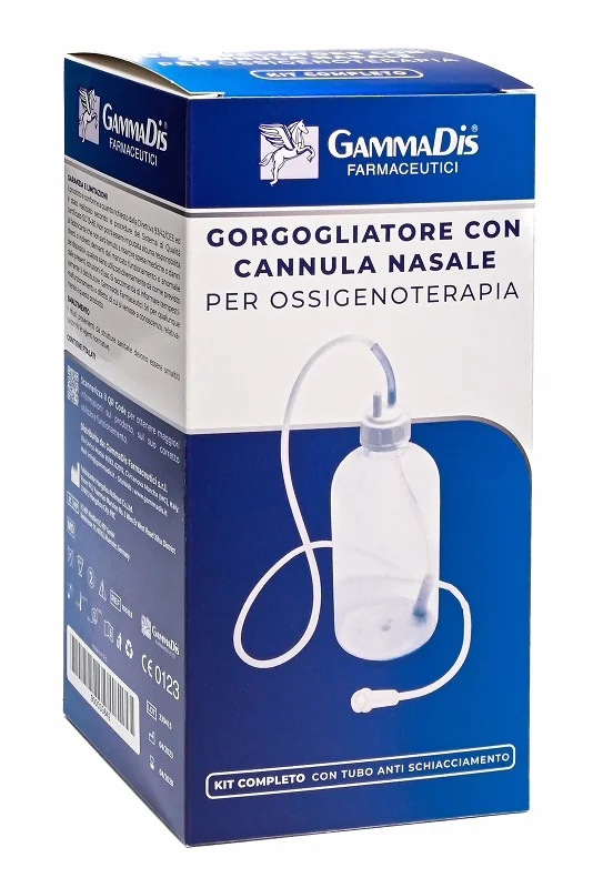 Gorgogliatore Per Ossigenoterapia Con Occhiale + Cannula Nasale