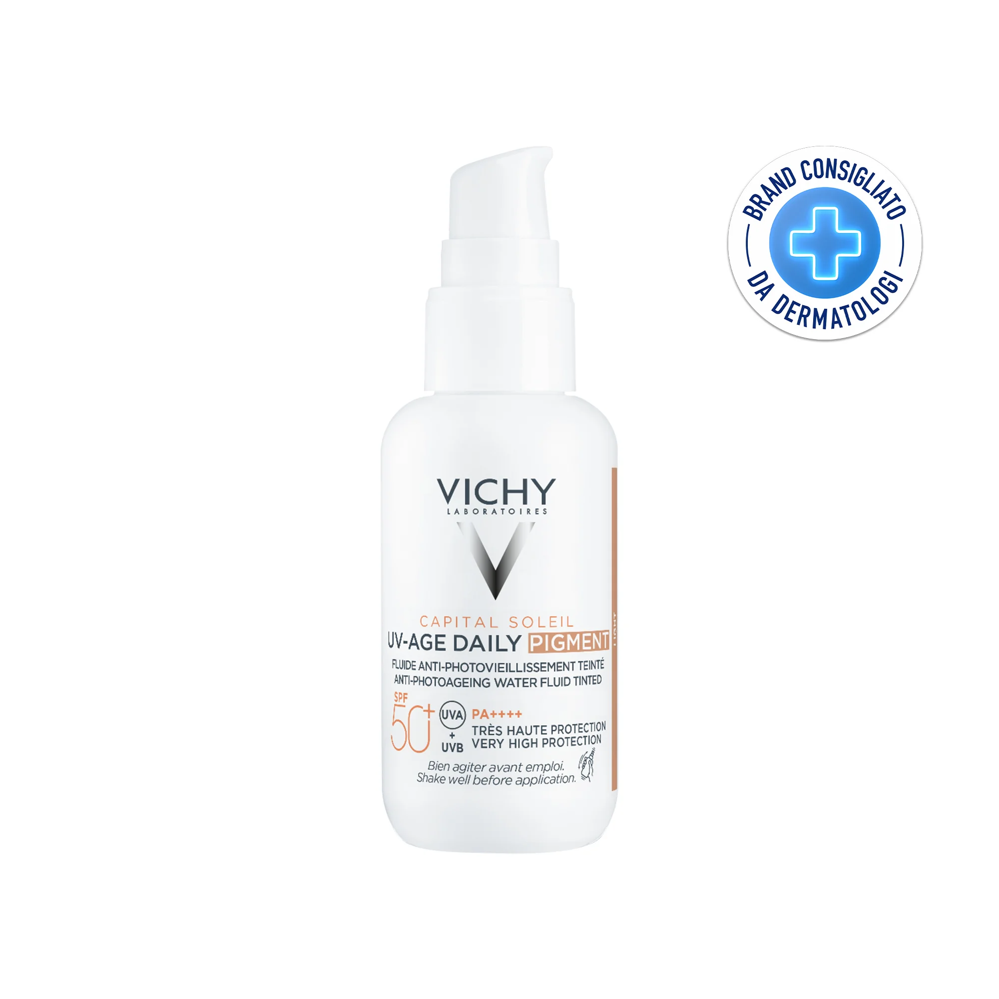 Vichy Capital Soleil Uv-Age Tinted SPF 50+ 40 Ml Fluido Anti Foto-Invecchiamento