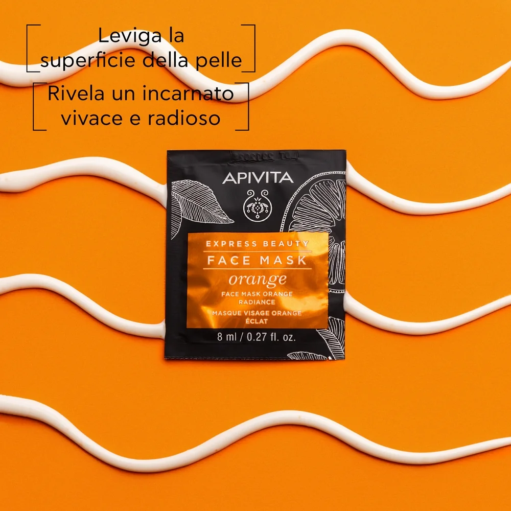 Apivita Express Orange 2 X 8 Ml Maschera Viso Illuminante
