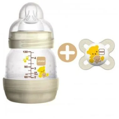 Mam Expo Easy Start 130 ml 0+m + Succhietto Mam Start O-2 m Neutro Set Biberon