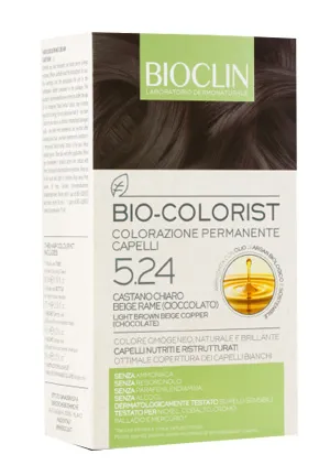Bioclin Bio-Colorist 5.24 Castano Chiaro Beige Rame Tintura Naturale Capelli