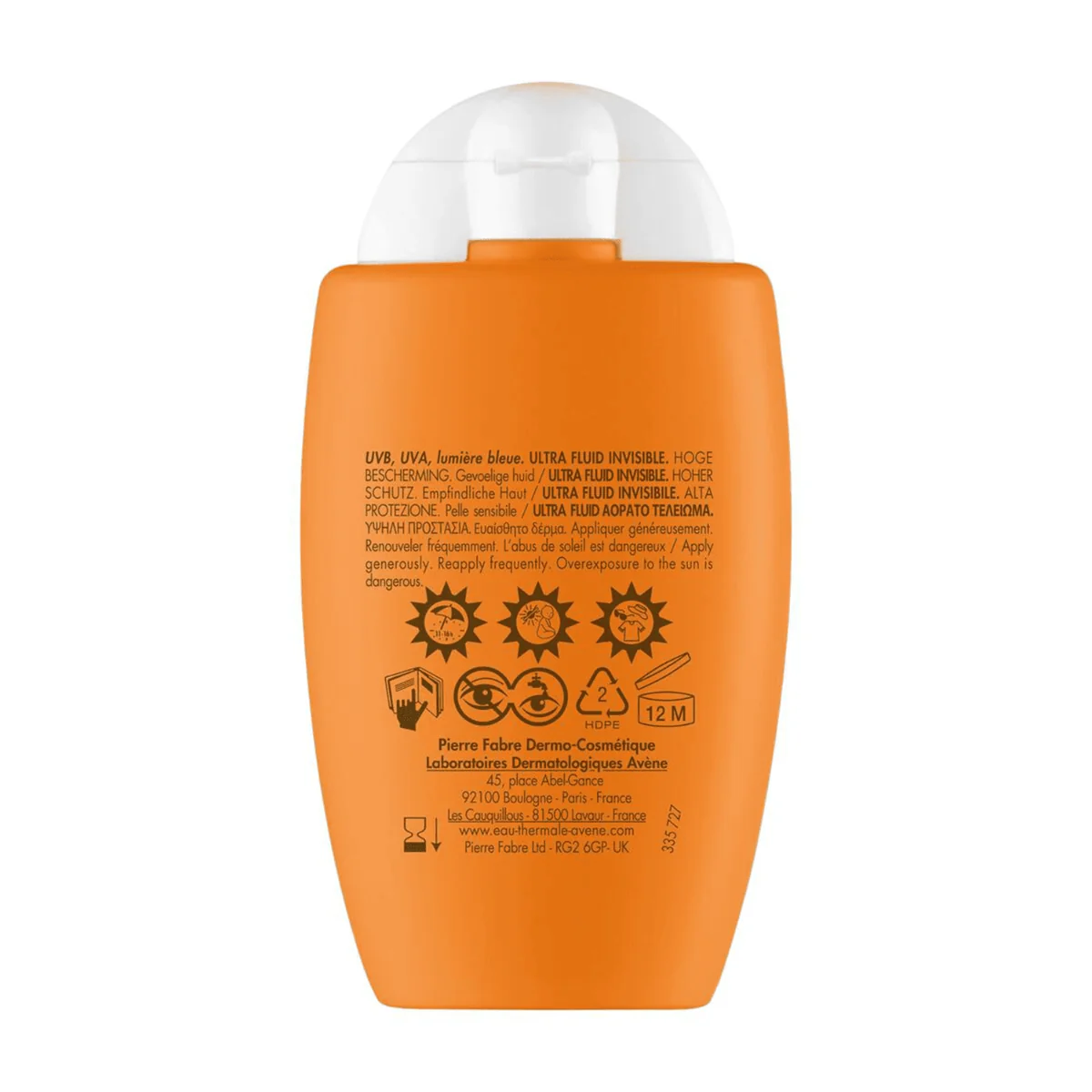 Eau Thermale Avène Ultra Fluid Invisibile Alta Protezione SPF50 50 ml Pelle Sensibile