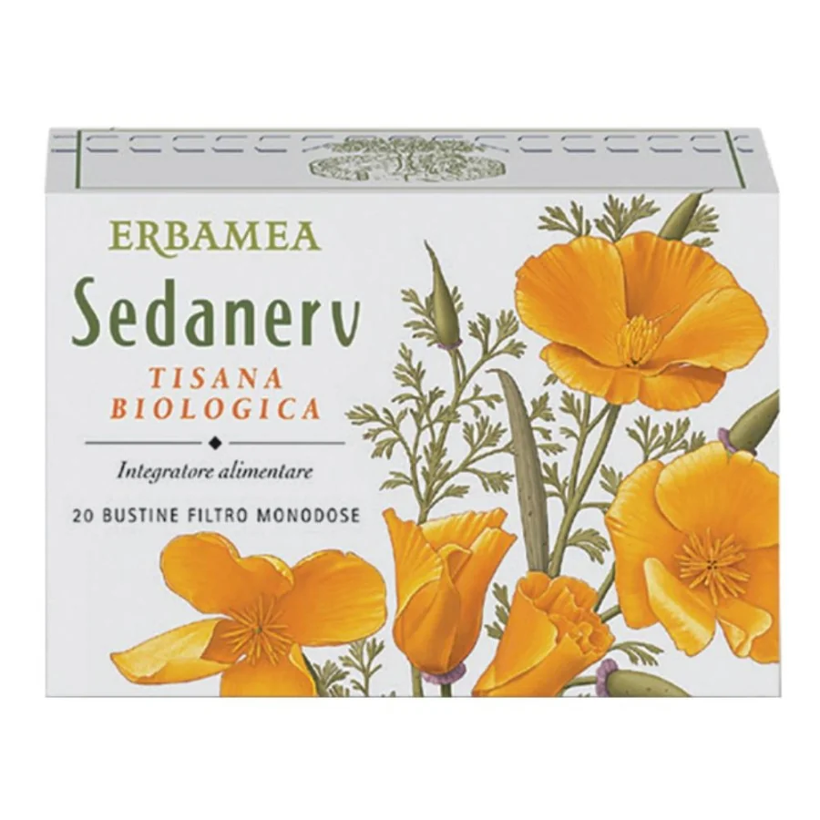 Erbamea Sedanerv Tisana Bio 20 Filtri Tisana per Favorire il Riposo