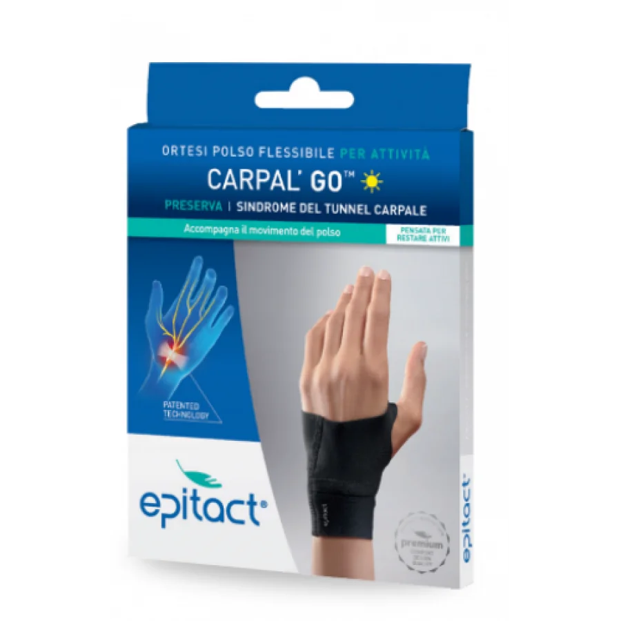 Epitact Carpal'Go Destro Taglia S Sindrome del Tunnel Carpale