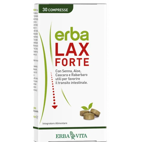 Erbalax Forte 30 Compresse Favorisce il Corretto Transito Intestinale
