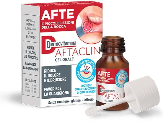 Dermovitamina Aftaclin Gel Orale Antiafte 7 ml