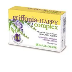 Farmaderbe Griffonia Happy Complex Integratore Benessere Mentale 30 Compresse