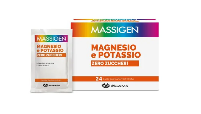 Magnesio Potassio Zero Zuccheri 24 Bustine X 4 g Gusto Arancia Rossa