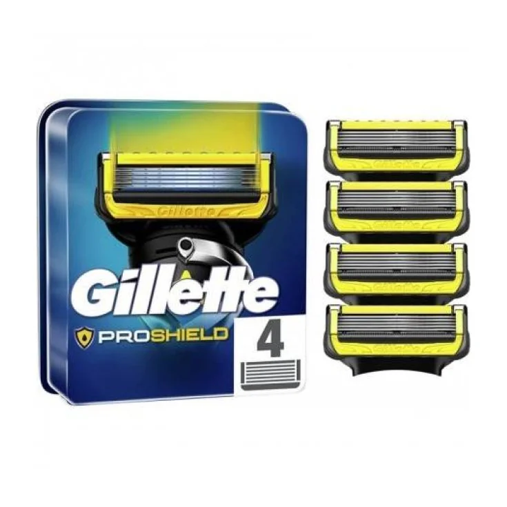 Gillette Proshield Lame 4pz Lame di Ricambio per Rasatura Protetta