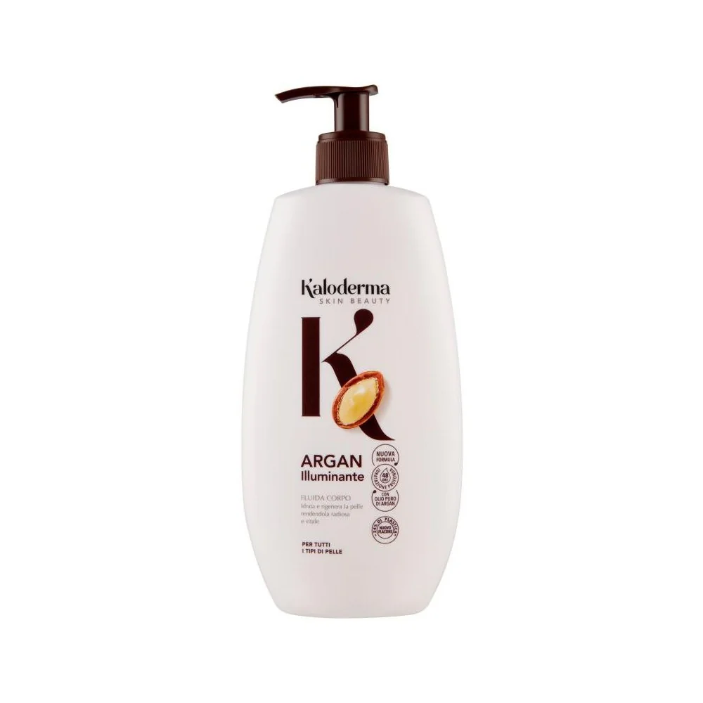 Kaloderma Crema Corpo Argan 400 ml Crema Corpo Idratante e Nutriente per Pelli Secche