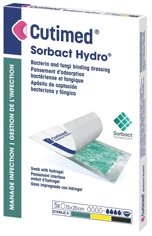 Cutimed Sorbact Hydro 7,5X7,5 10Pz