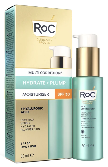 Roc Multi Correxion Hydrate+ Plump Idratante Viso Spf30 50 Ml