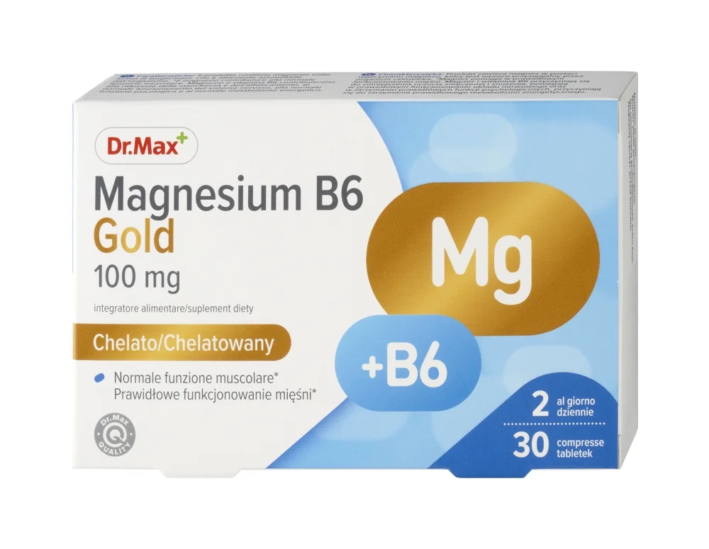 Dr. Max Magnesio B6 Gold 30 Compresse Contro Stanchezza Fisica e Mentale