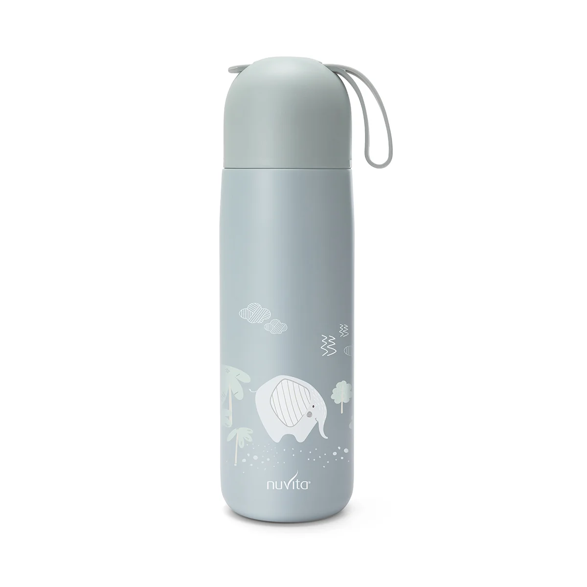 Borraccia Termica Con Manico In Silicone - Azzurra 400 ml