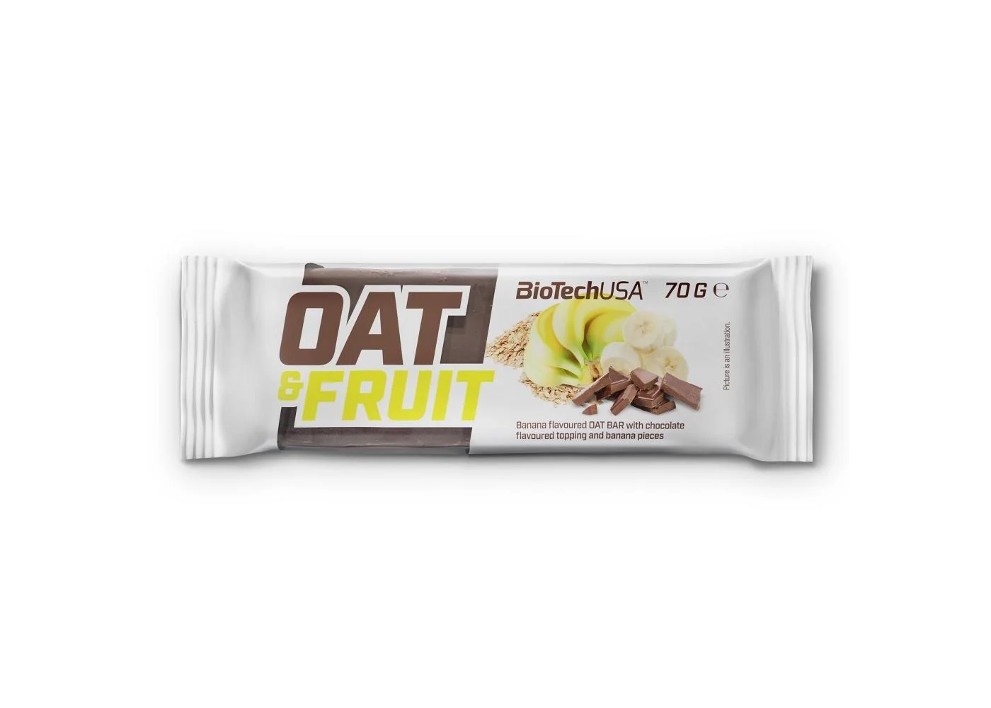 Biotechusa Oat & Fruit Bar Cioccolato Banana 70 g Barretta Energetica