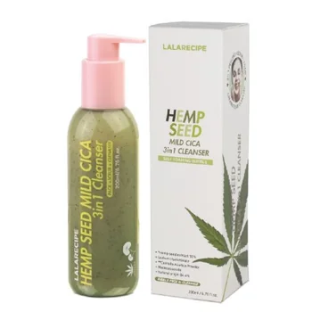 Lalarecipe Hemp Seed Mild Cica 3In1 Cleanser 200 Ml Detergente Viso