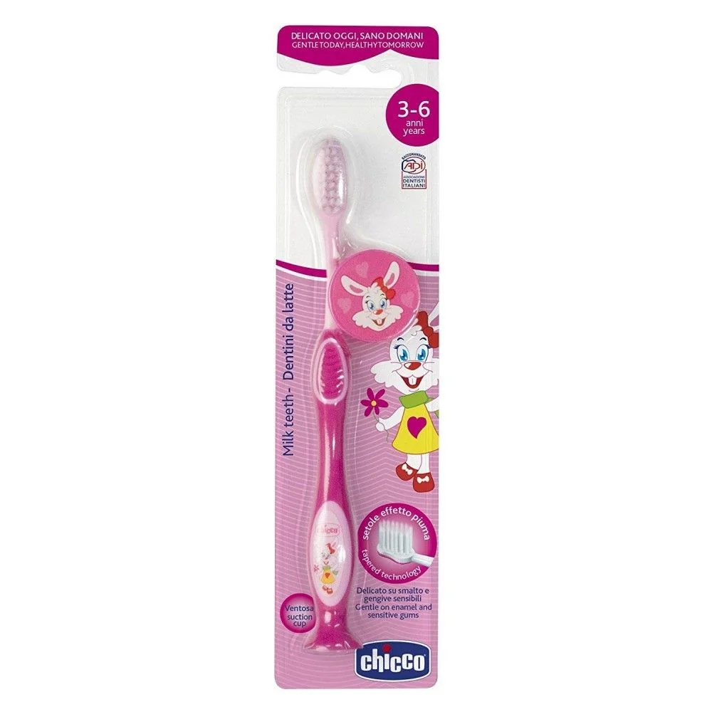Chicco Spazzolino 3-6 Anni Rosa Dentini da Latte