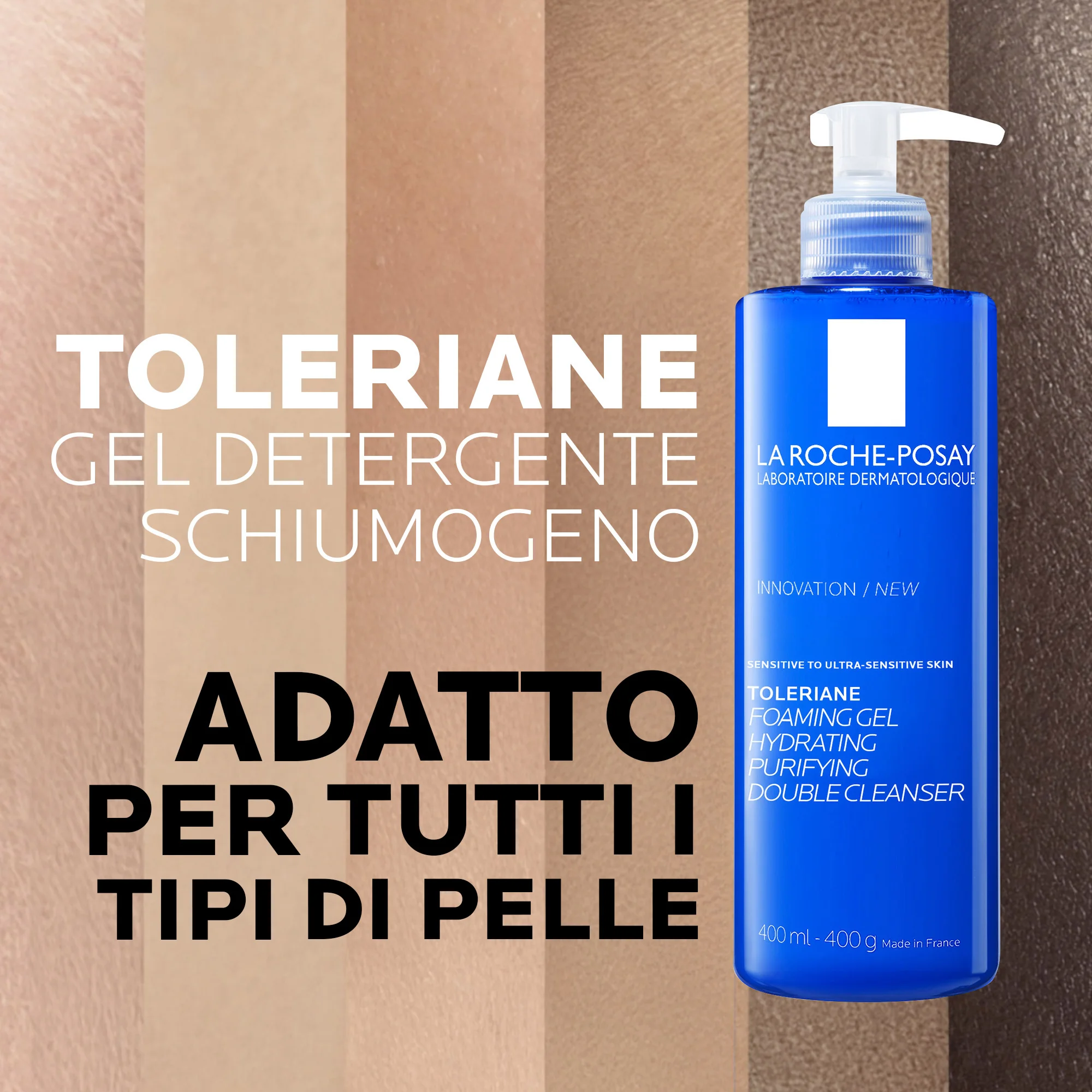 La Roche Posay Toleriane Gel Detergente 400 Ml Idratante e purificante