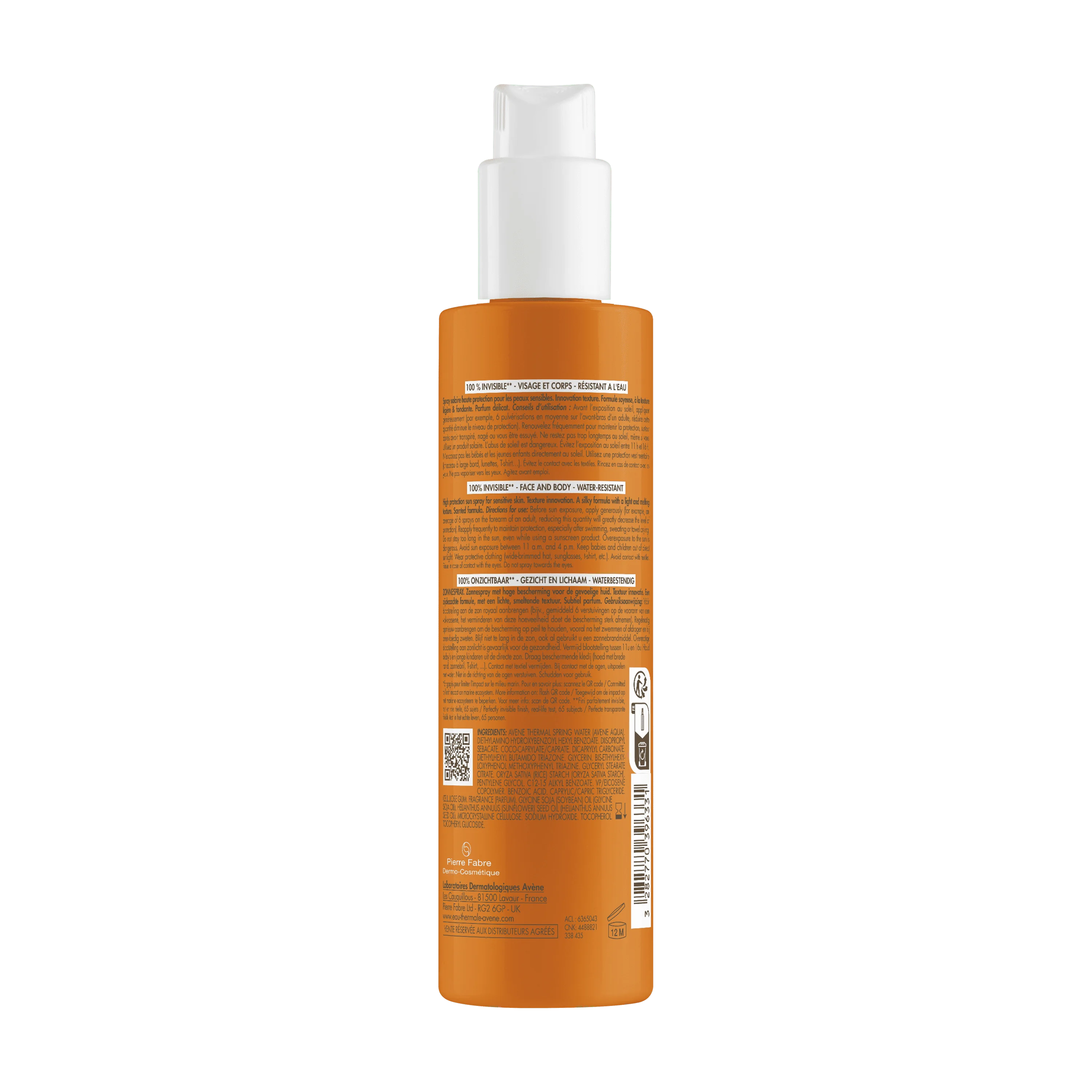 Eau Thermale Avène Spray Solare Protezione Alta SPF 50 200 ml Pelle Sensibile
