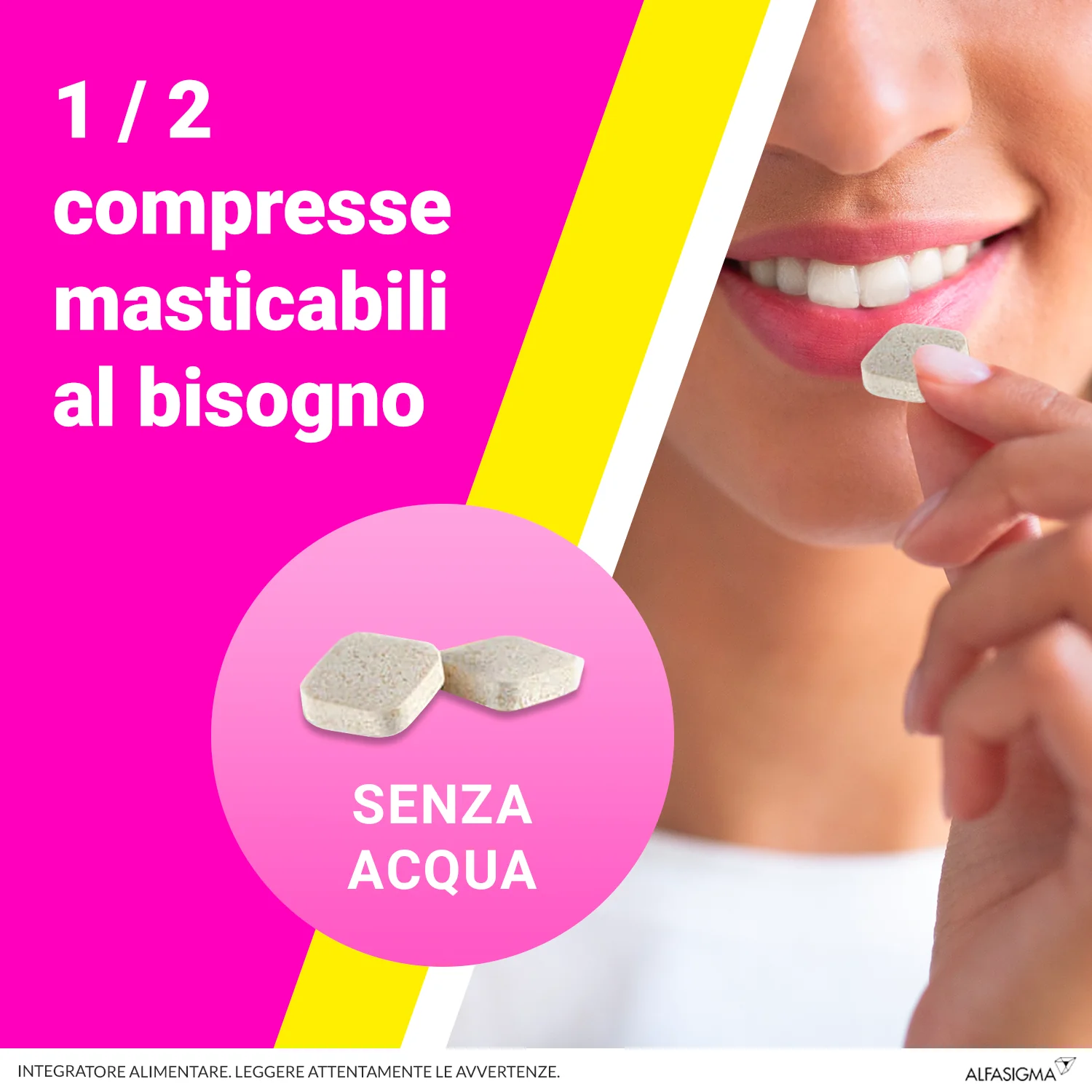 Alfasigma Biochetasi Digestione e Acidità 20 Compresse Masticabili Aroma al limone