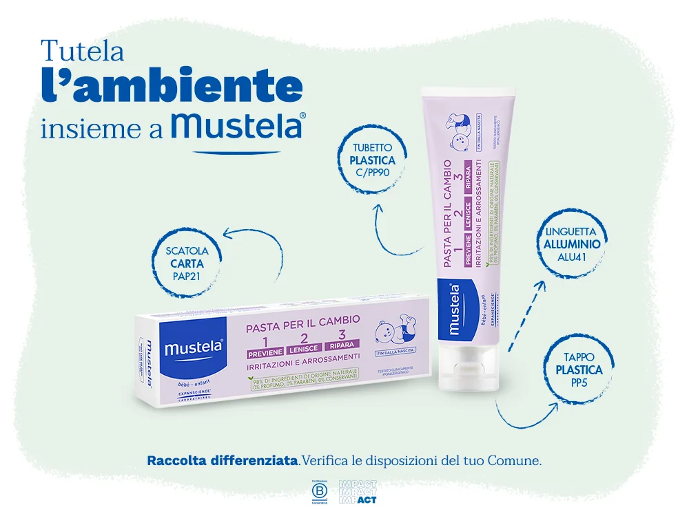 Mustela Pasta Cambio 150 ml Tripla Azione