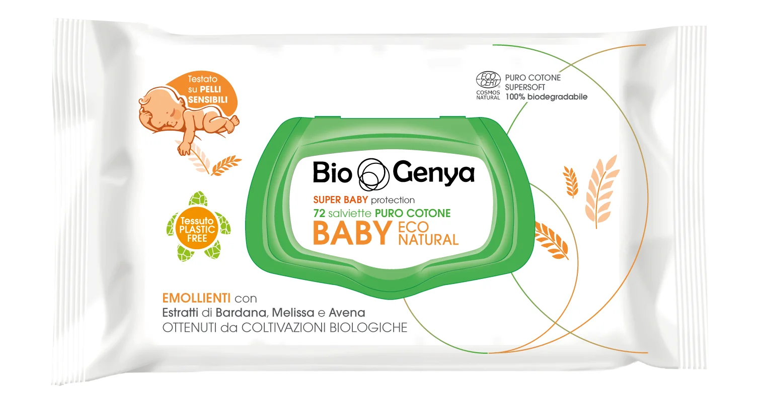 Biogenya Salviette Baby Eco Natural 72 Pezzi