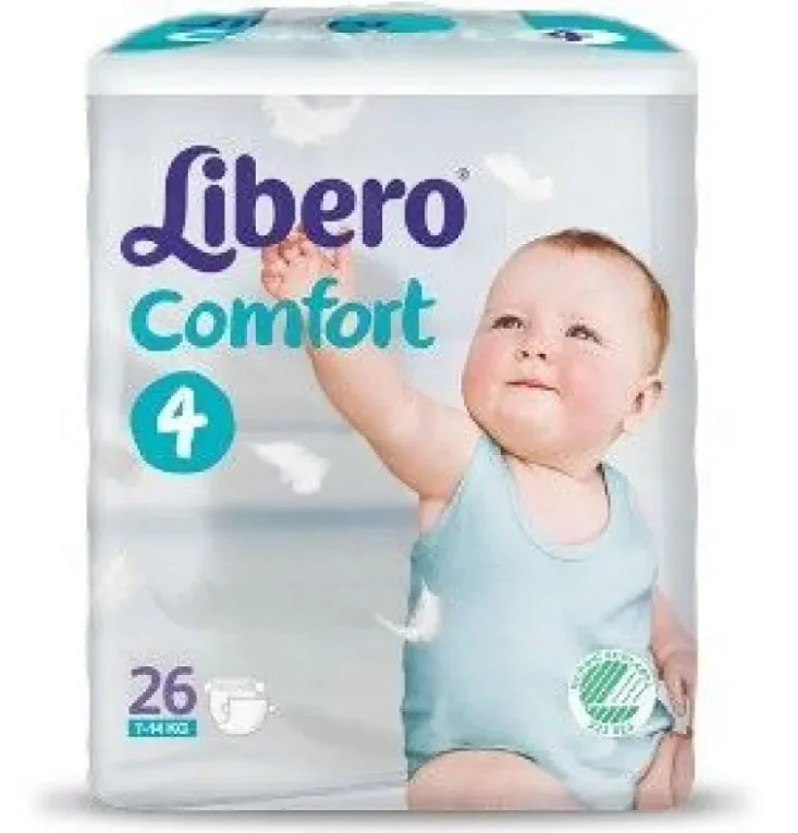 Libero Comfort Pannolini Taglia 4, 7-11 kg 26 pezzi