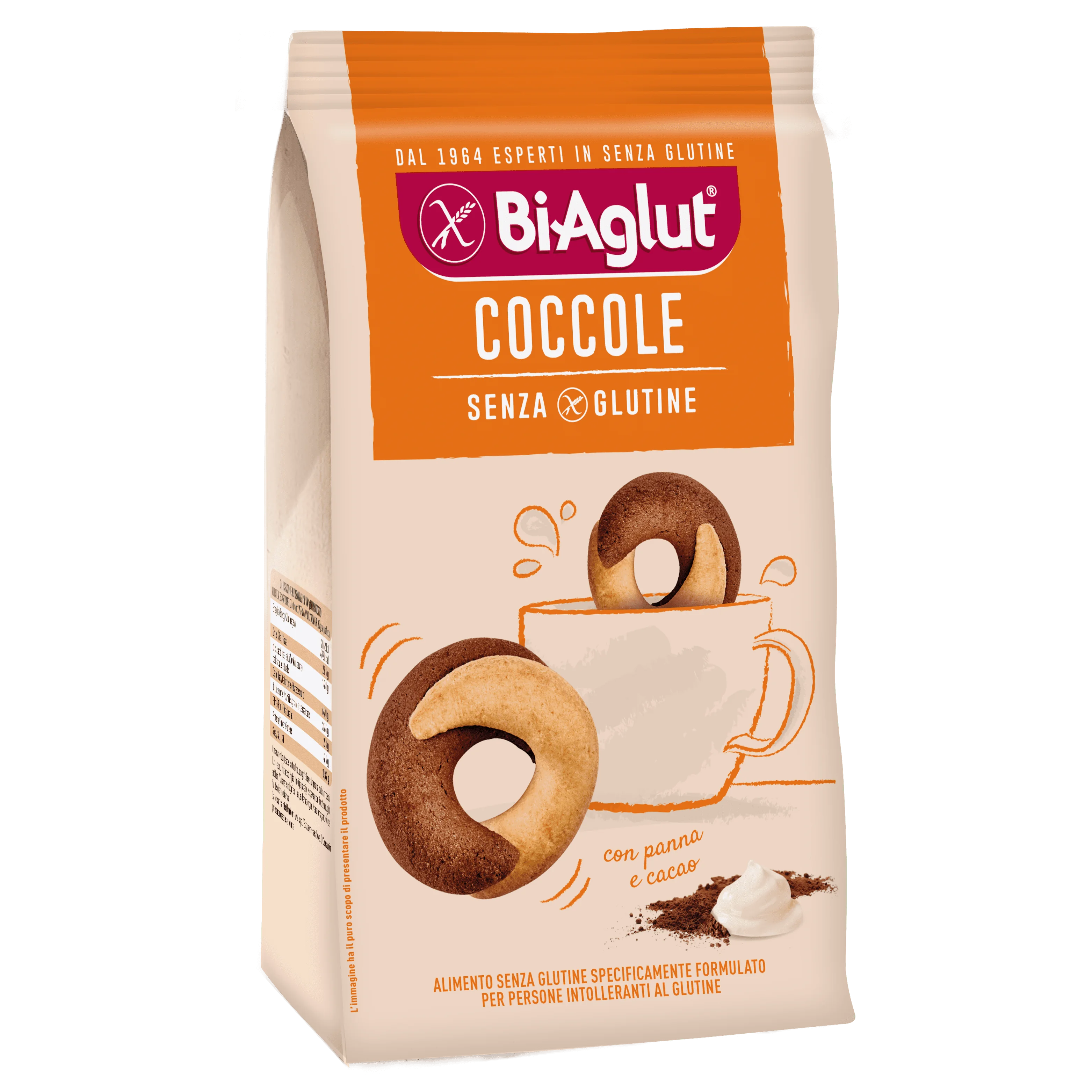 Biaglut Coccole Biscotti Senza Glutine 200 g Ideali per Colazione