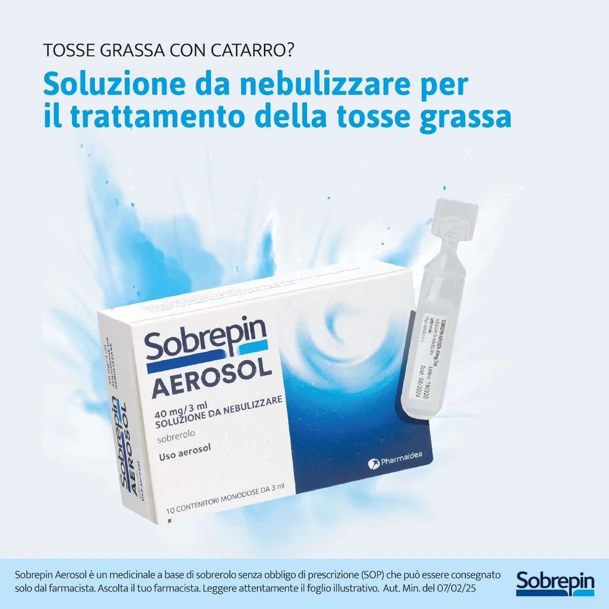 Sobrepin Aerosol Monodose 40Mg 10 3Ml