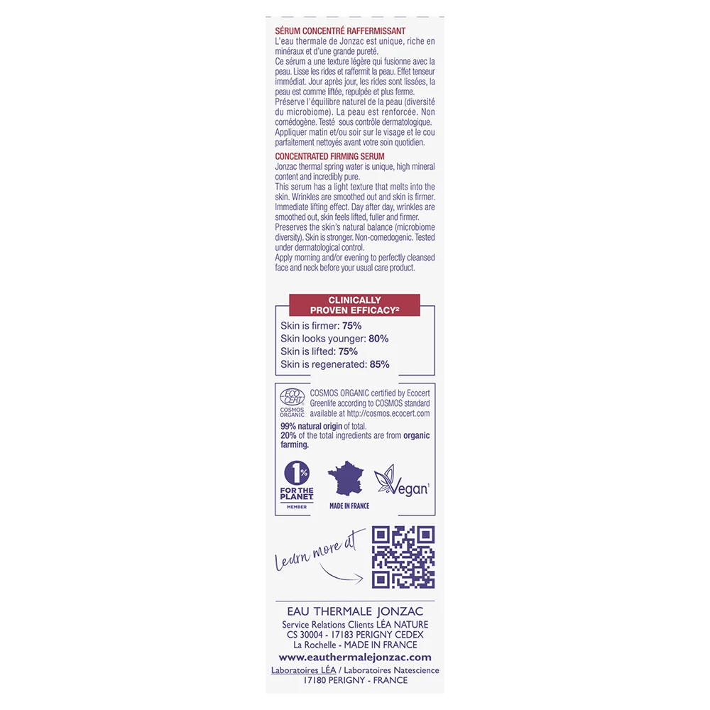 Eau Thermale Jonzac Siero Concentrato Rassodante Sublimactive 30 ml Anti-Rughe