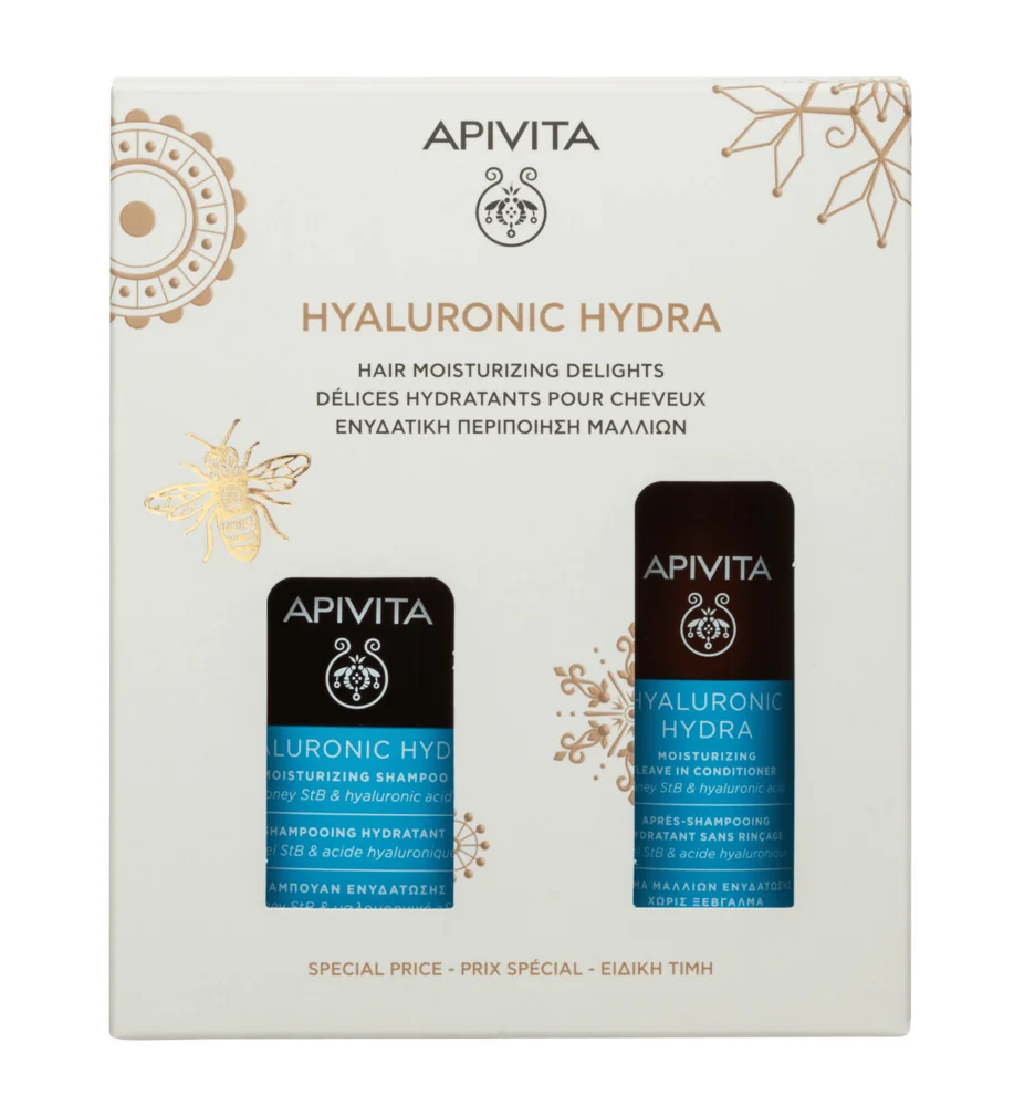 Apivita Hydration Cofanetto 2025 Shampoo Idratante + Balsamo Idratante Leave-In