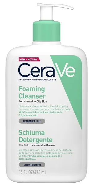 CeraVe Schiuma Detergente 473 ml - Pelle Normale e Grassa
