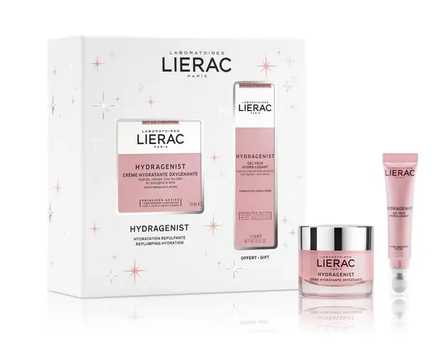 Lierac Coffret Hydragenist Crema Ossigenante 50 ml + Gel Occhi 15 ml Reidratante e Rimpolpante