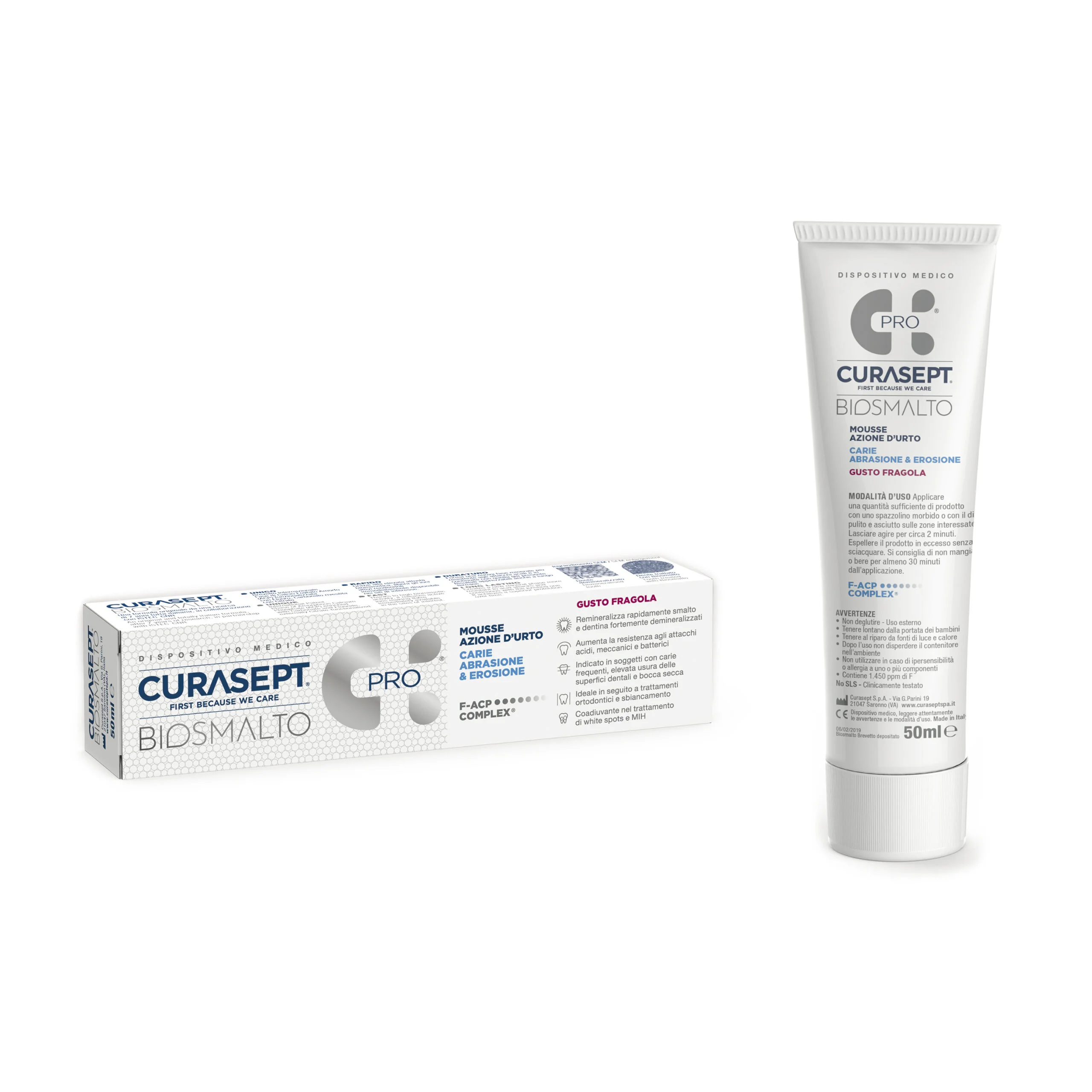 Curasept Biosmalto Mousse Fragola 50 ml