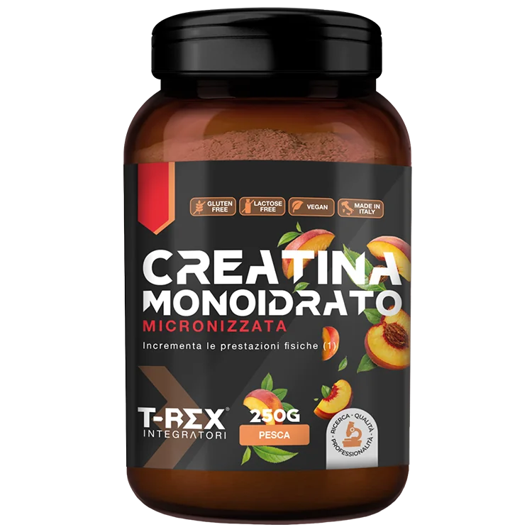 T-Rex Creatina Monoidrato The' Alla Pesca 250 G Attività Sportiva
