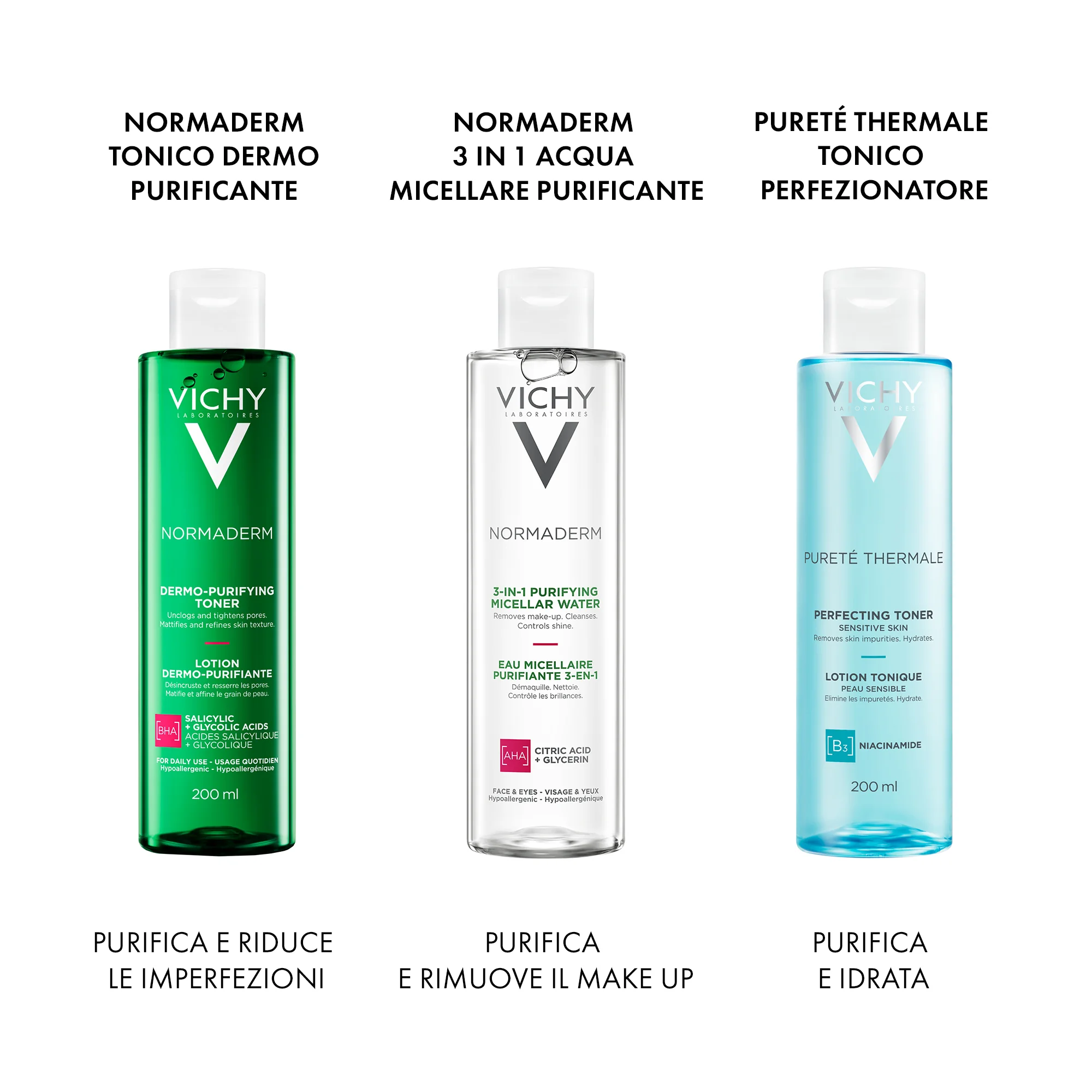 Vichy Normaderm Tonico 200 Ml Astringente purificante
