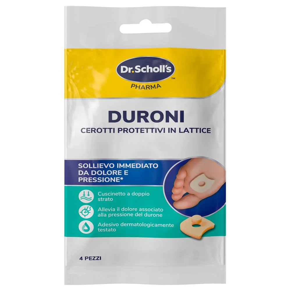 Scholl Cerotti Protettivi in Lattice 4 Pezzi Per Duroni