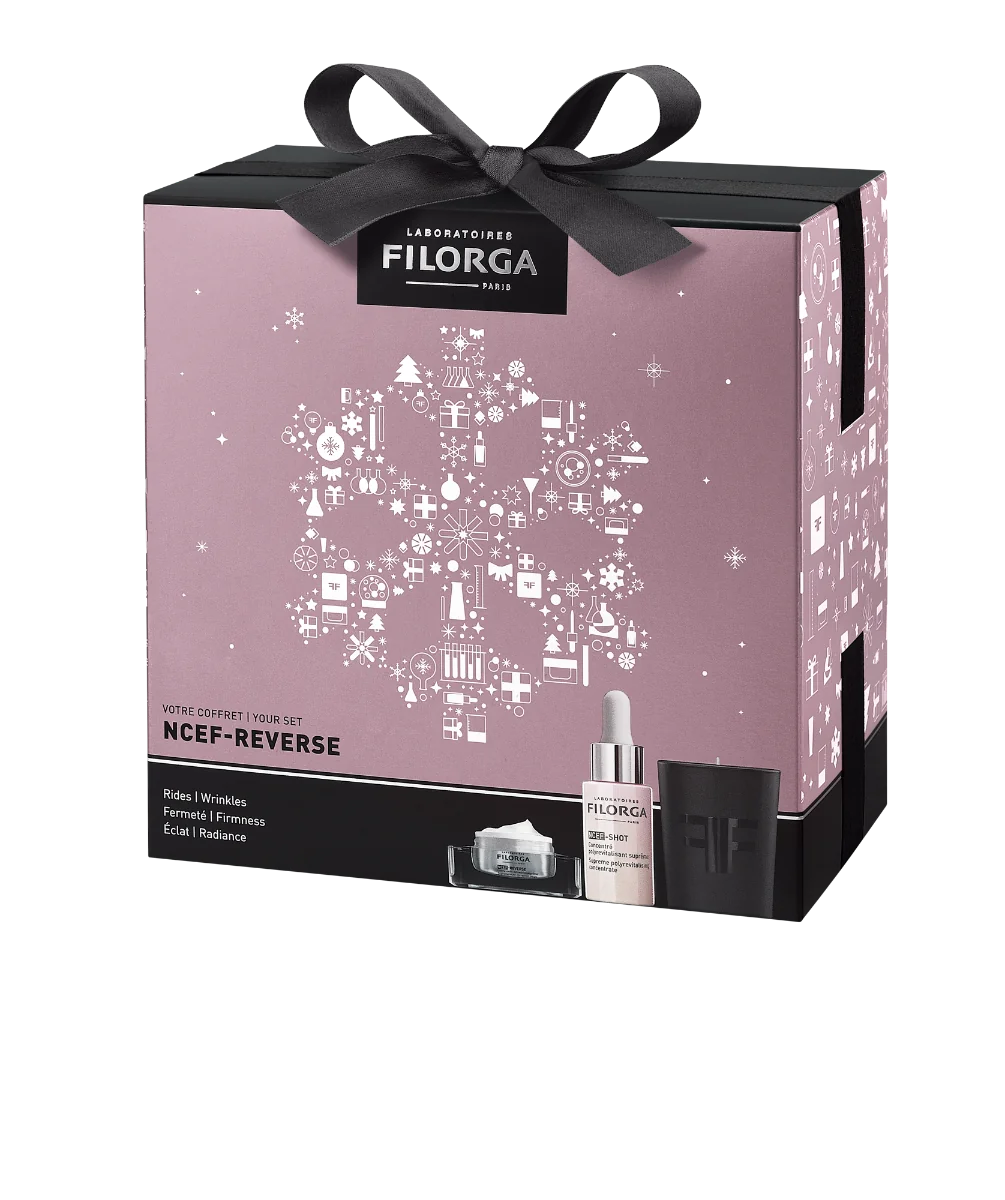 Filorga NCEF Love Box NCEF Shot Siero 15 ml + NCEF Reverse 15 ml + Candela Profumata