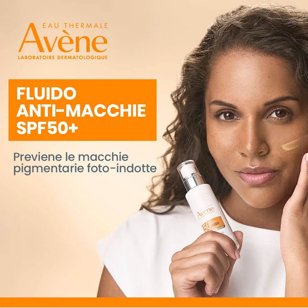 Avène Fluido Solare Antimacchie SPF 50+ 40 ml Protezione e Uniformità