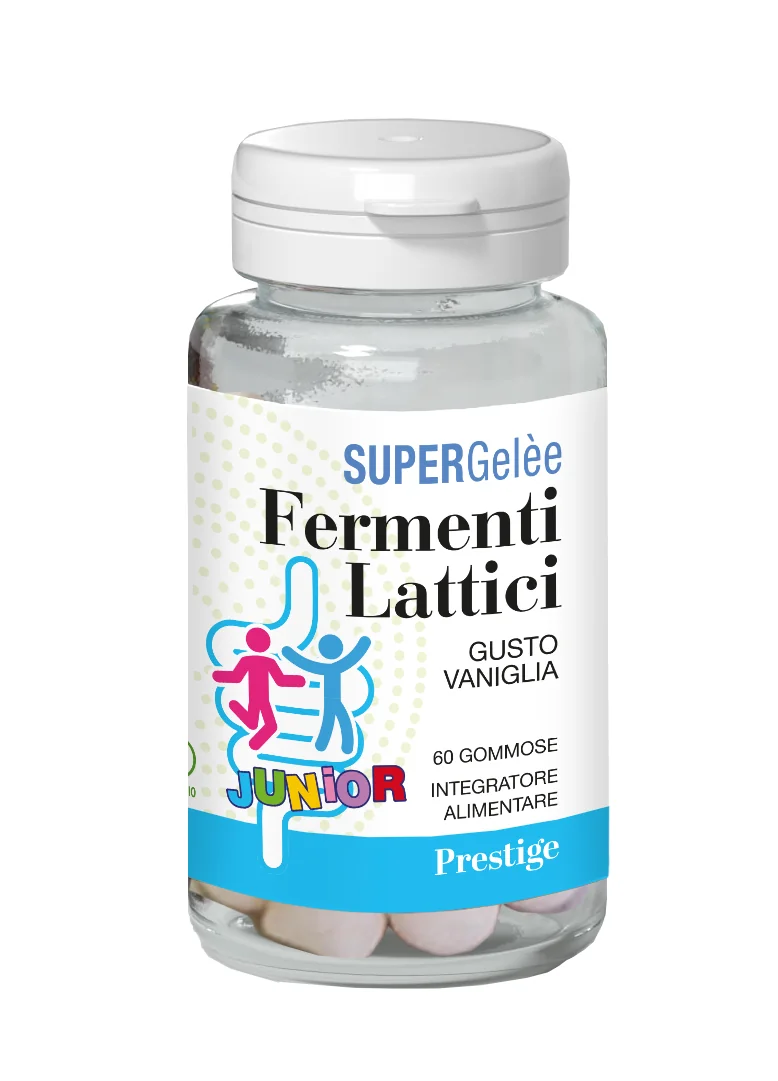 Supergelee Fermenti Lattici Junior 60 Caramelle Gommose Gusto vaniglia