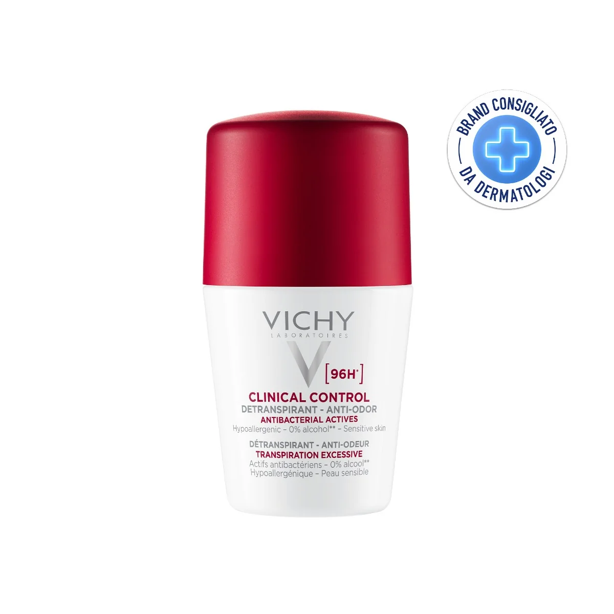 Vichy Deodorante Clinical Control 96H, 50 Ml Protezione Intensa