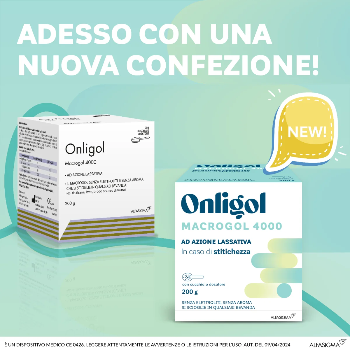 Onligol Macrogol 4000 200 g Integratore Lassativo